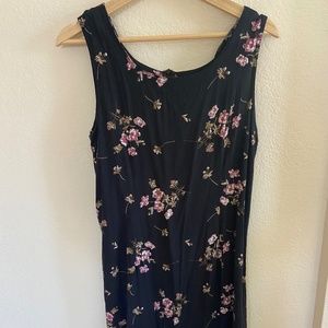 Black Floral mini dress